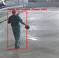 Alerta de persona sin casco